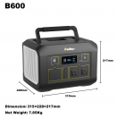 Portable power station 600w dimension