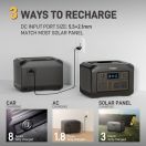 Portable power station 600w 3ways to recharge