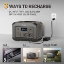 Portable power station 600w recharge ways