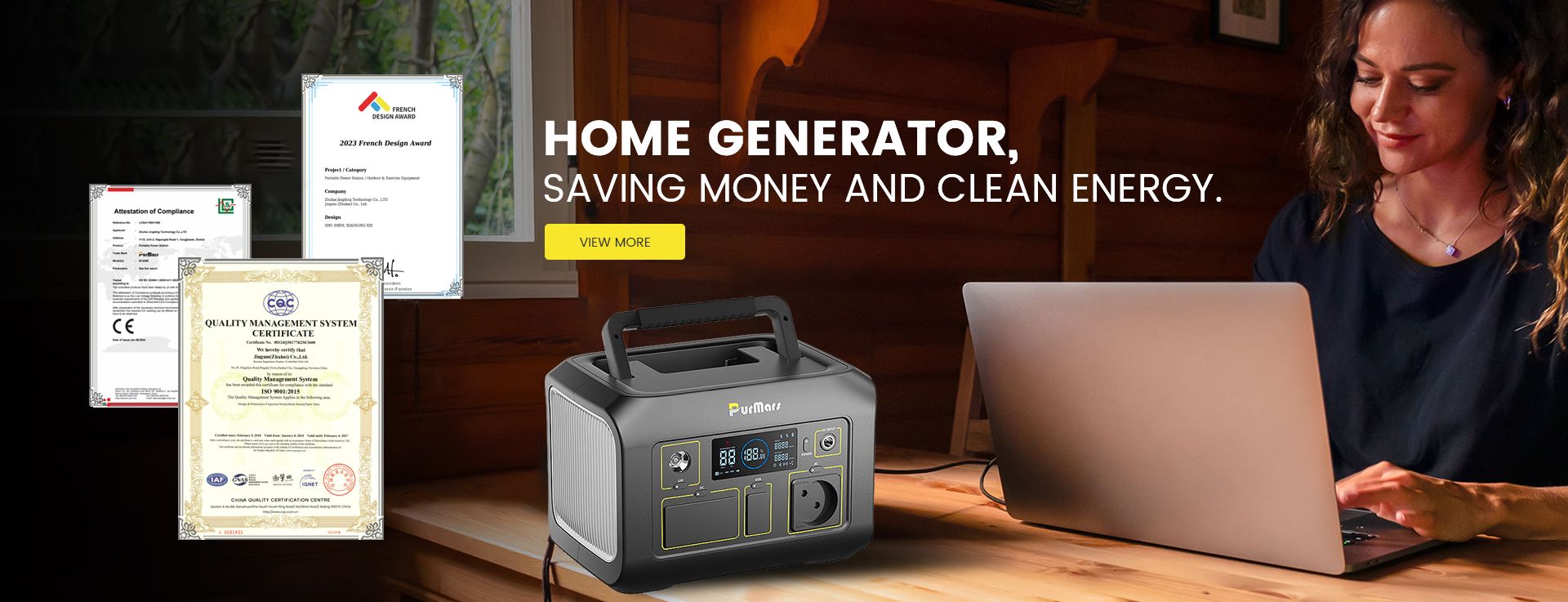 HOME GENERATOR, SAVING MONEY AND CLEAN ENERGY.