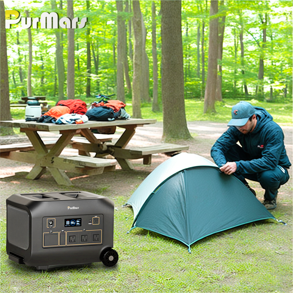 Portable power station outdoor